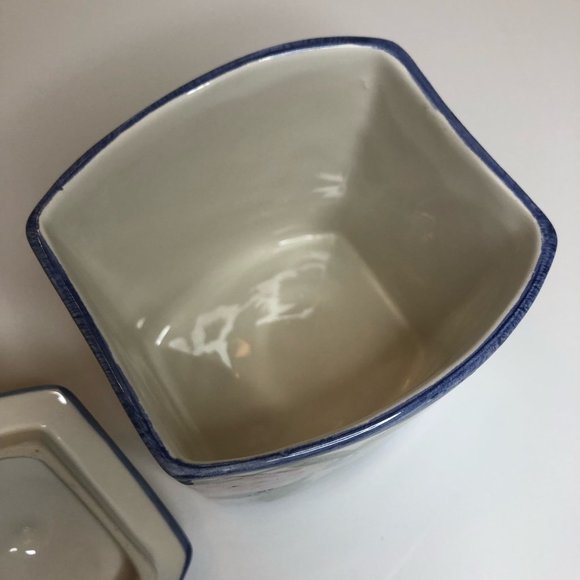 Casafina Hand-Painted & Numbered Floral Covered Small Cannister - Picture 8 of 10